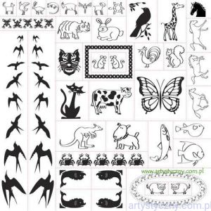 Stemple silikonowe Fiskars Animals, 41szt